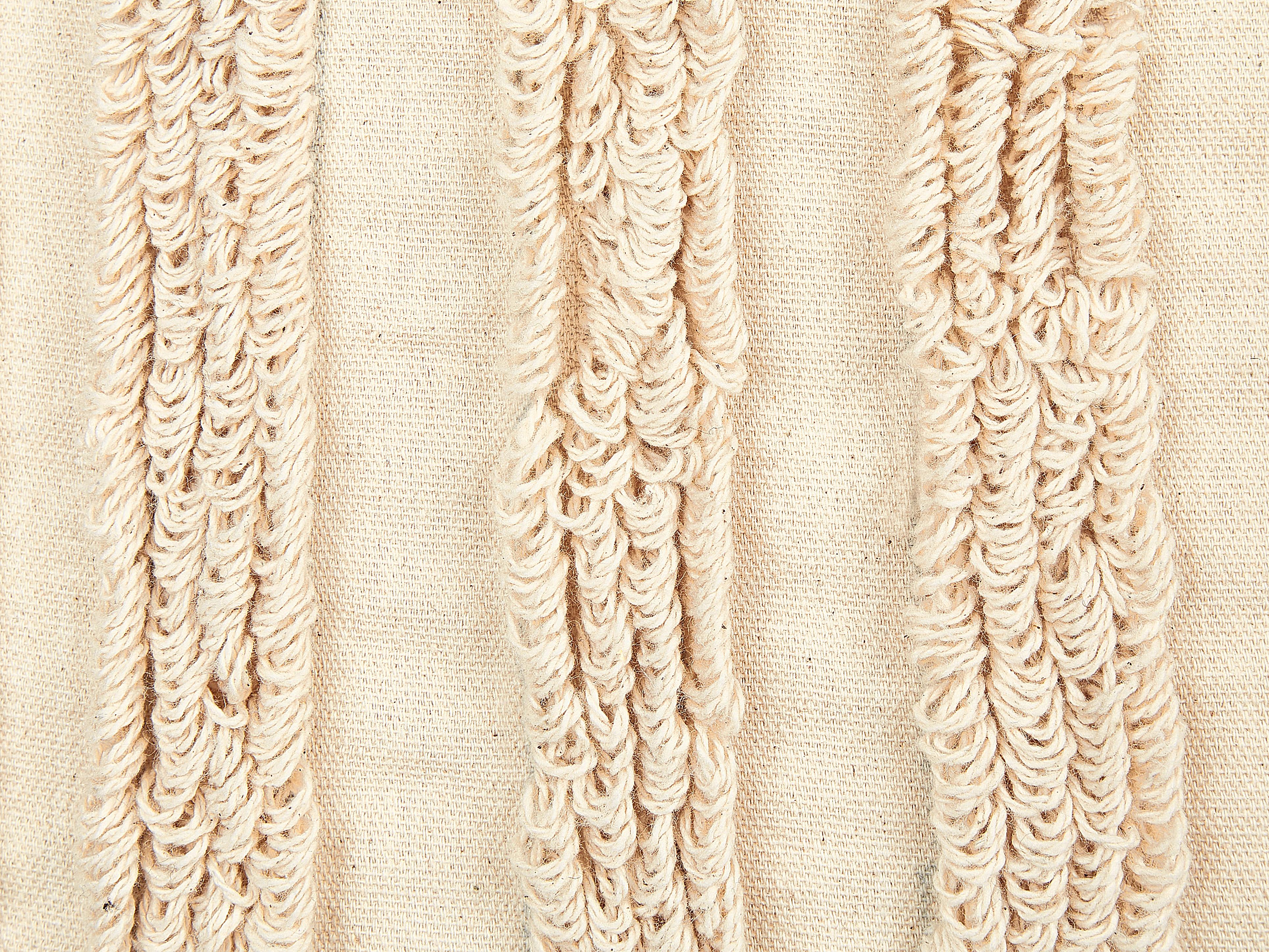 Set van 2 sierkussens TATSOI Katoen 45 x 45 cm Beige geometrisch patroon