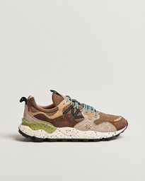 Flower Mountain Yamano 3 Suede/Tweed Wool Sneaker Brown