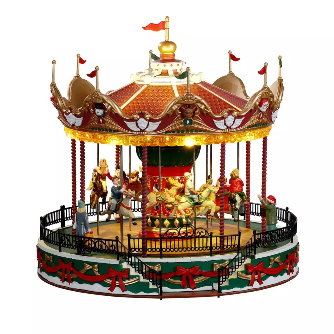 Village de Noël Lemax lumineux, musical et en mouvement Carrousel