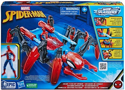 Marvel Spider-Man Crawl 'n Blast Spider Kjøretøy med Figur