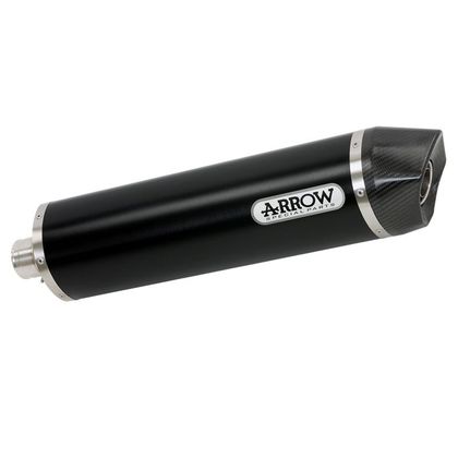 Silencieux Arrow Alu Dark Maxi race-tech embout carbone - Noir