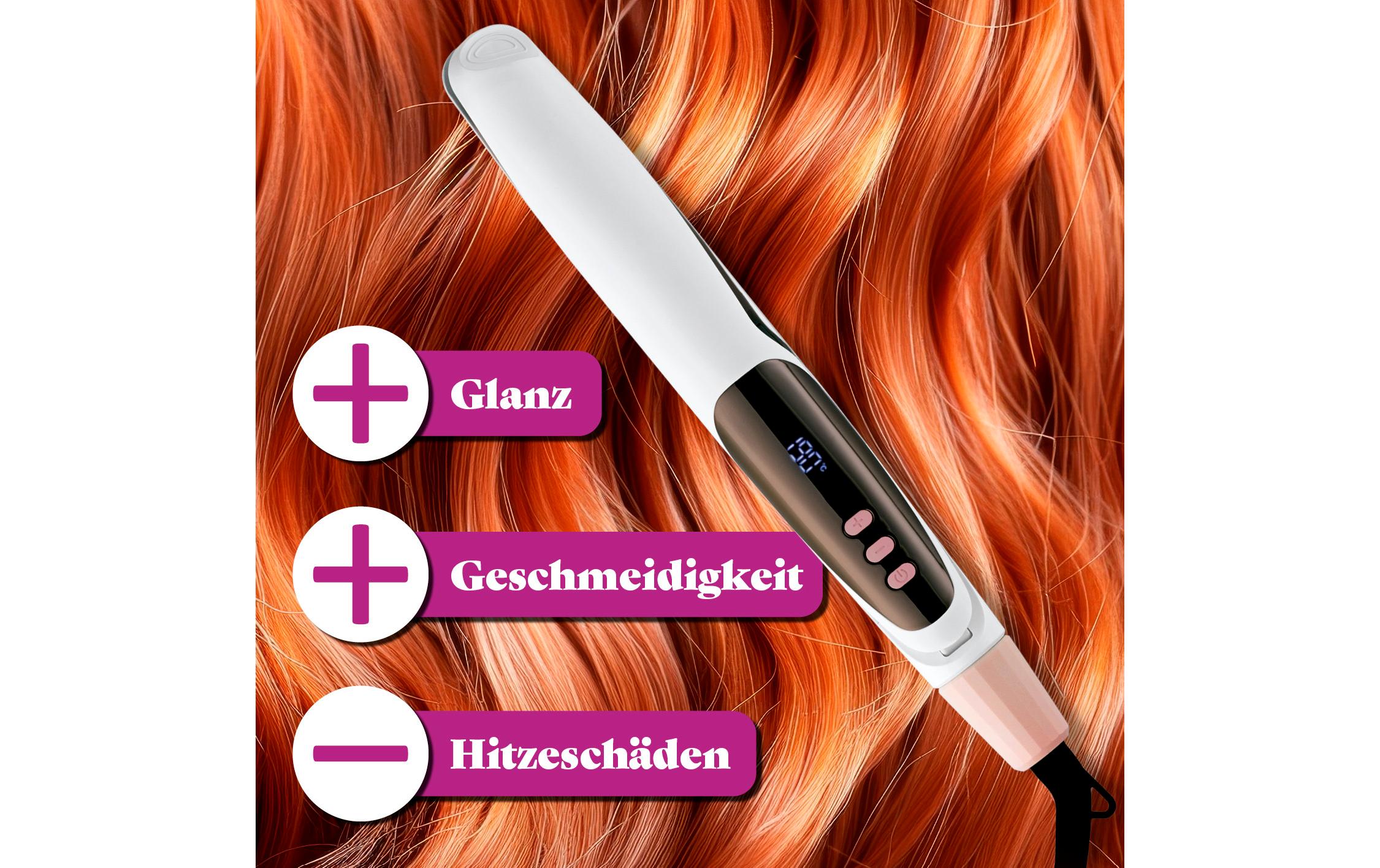 Lockenstyler Profi Hair StylerGlätteisen, Lockenstab und Welleneisen in einem Gerät