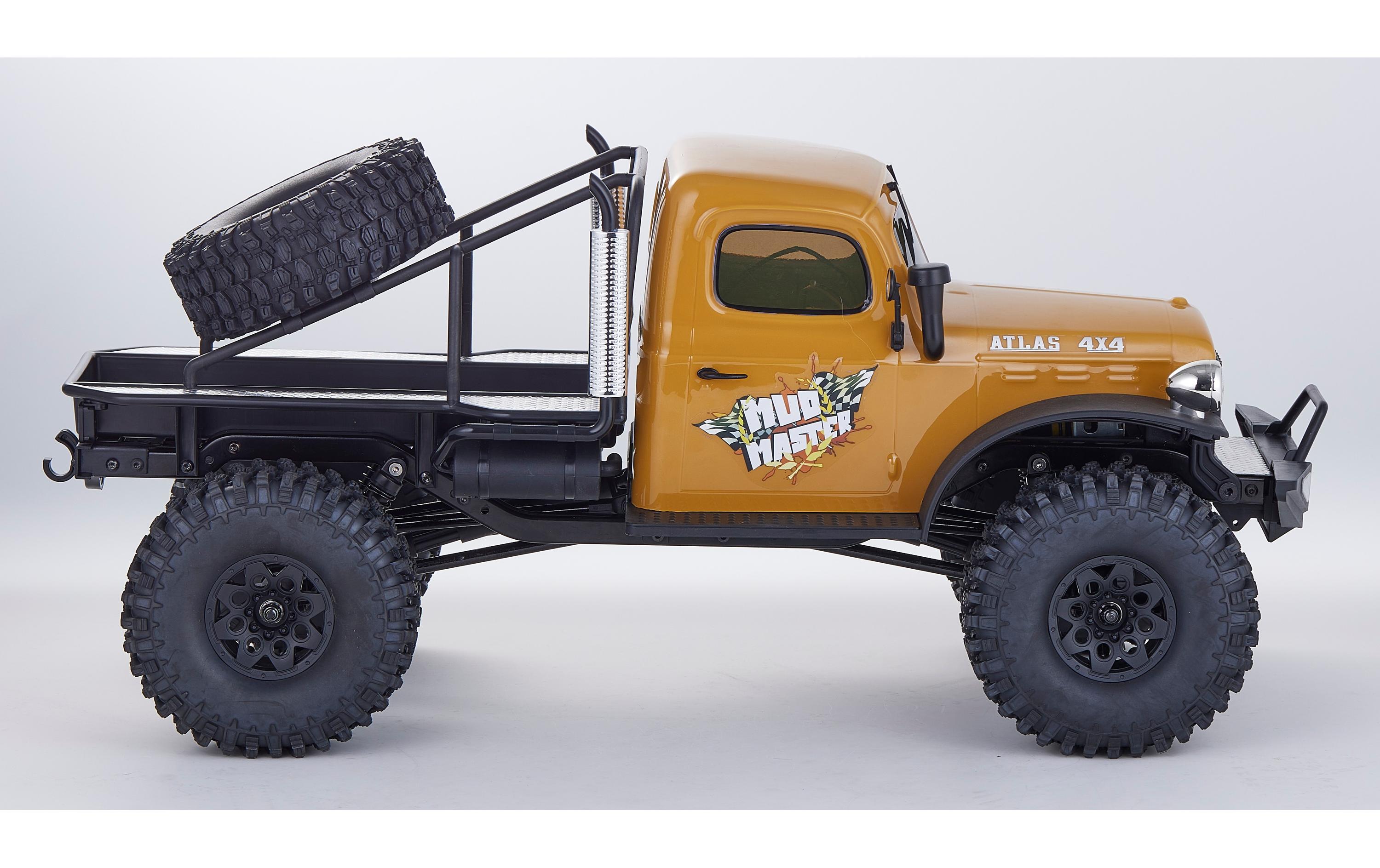 Scale Crawler Atlas Mud Master 4WD Gelb, ARTR, 1:10<br>Rock Crawler mit tiefem Schwerpunkt