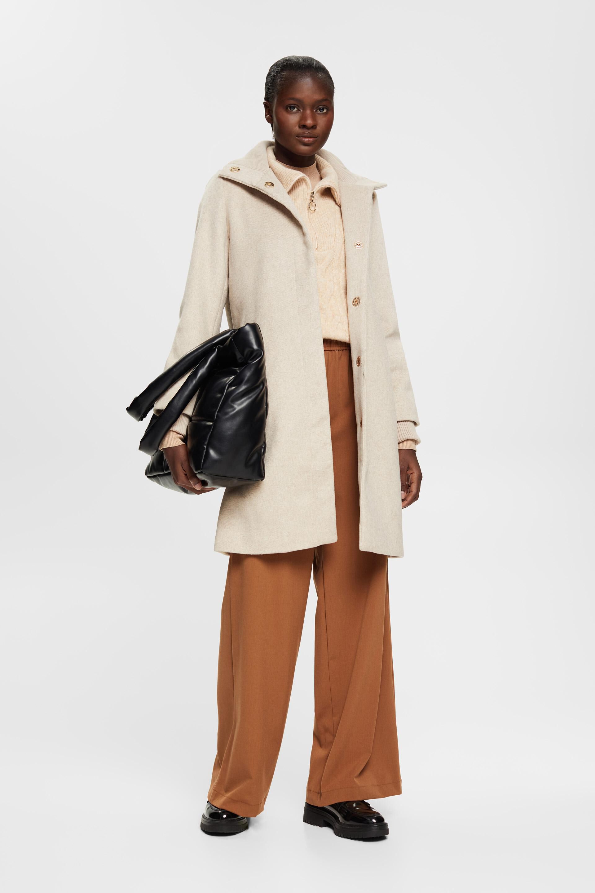Manteau à teneur en laine