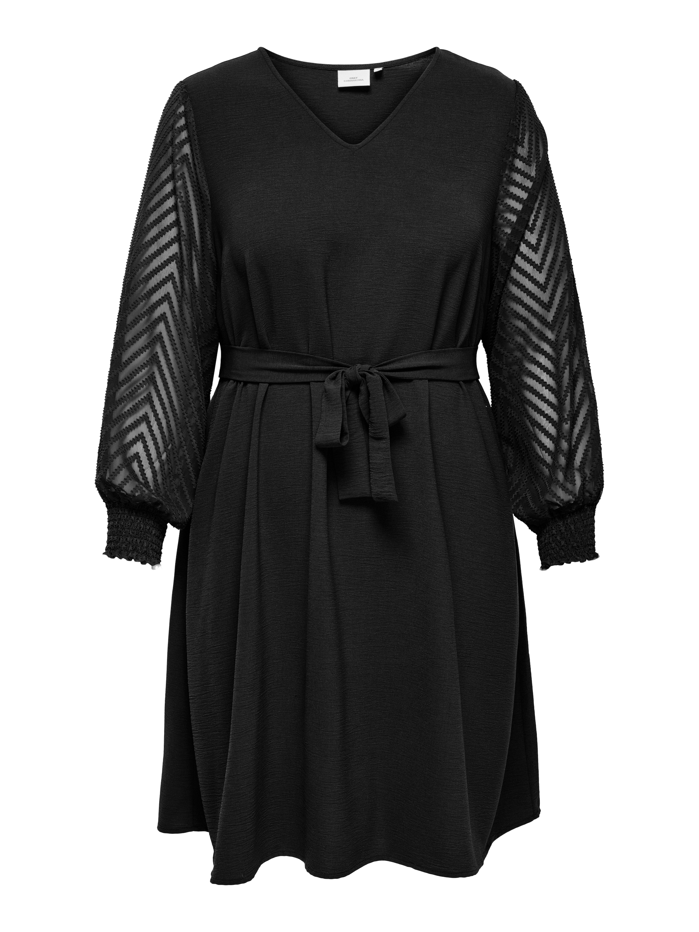 ONLY CARMAKOMA Midikleid »CARMETTA LIFE LS KNEE DRESS WVN« Sommerkleid