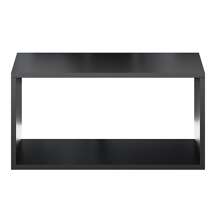 Étagère murale rectangulaire GoodHome Rigga noir L. 60 cm