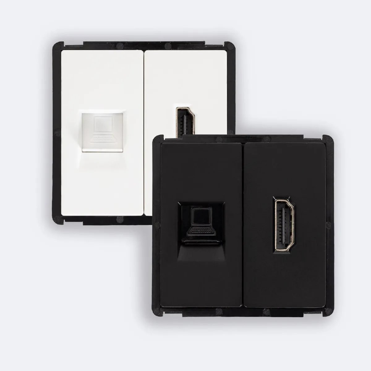 Ledkia Prise Internet RJ45 + HDMI Modern