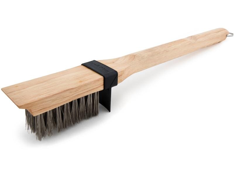 Broil King Grillbürste aus Holz, 51 cm Holz-Grillbürste mit Edelstahlborsten und Spritzschutz