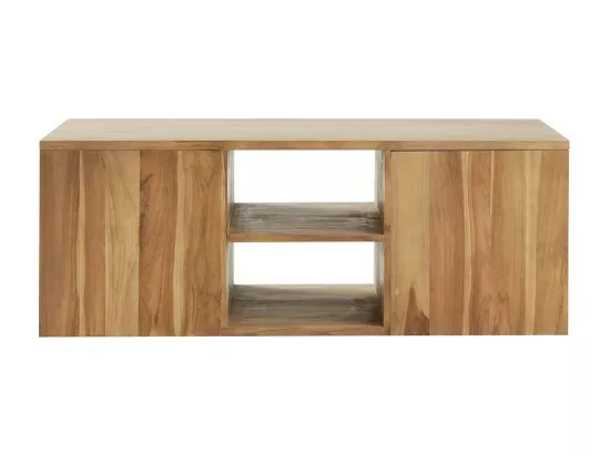 Meuble de salle de bain en teck massif massif 135 cm