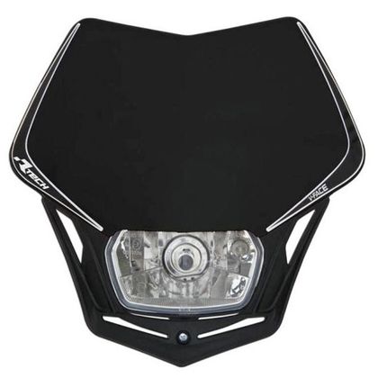 Plaque phare R-tech V-Face Noir Universel - Noir