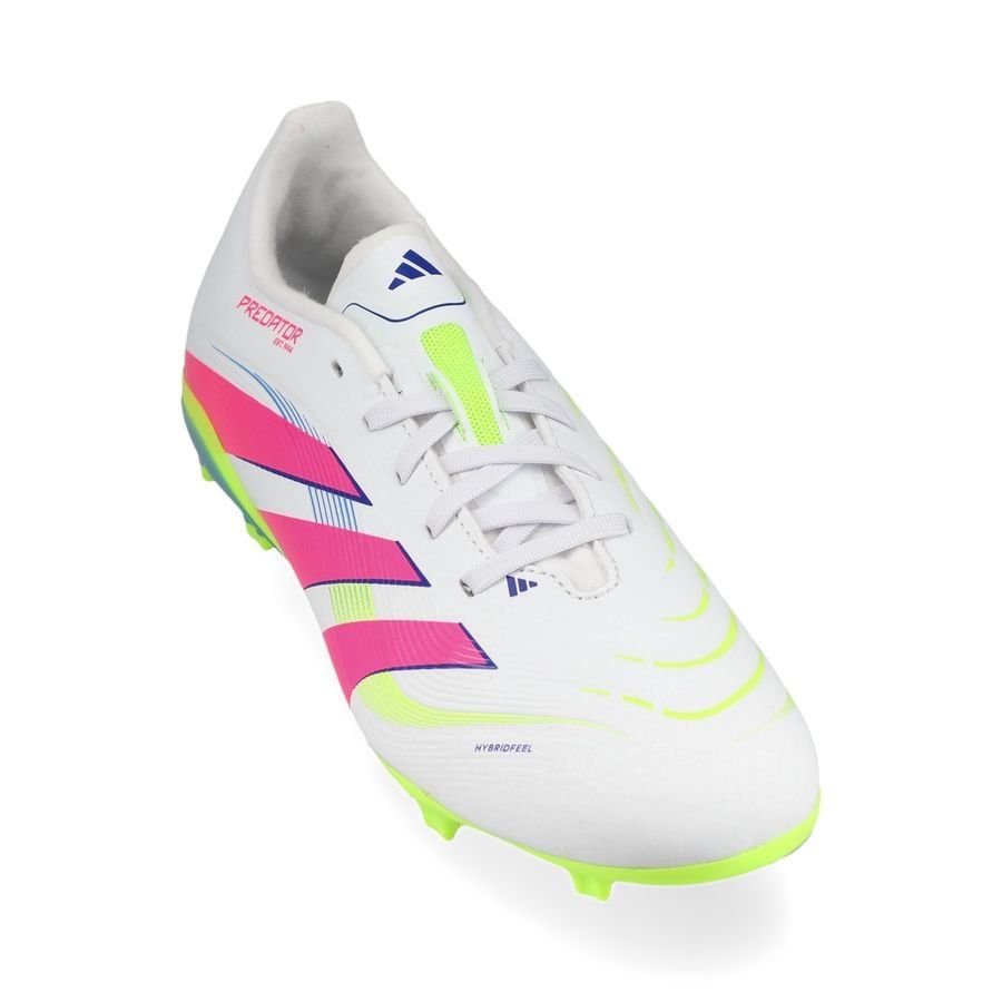 adidas Predator League FG/AG Celestial Victory - Blanc/Lucid Pink/Lucid Lemon Enfant
