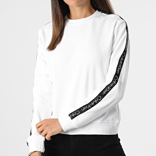 Sweat Crewneck A Bandes GWS2W316 Blanc