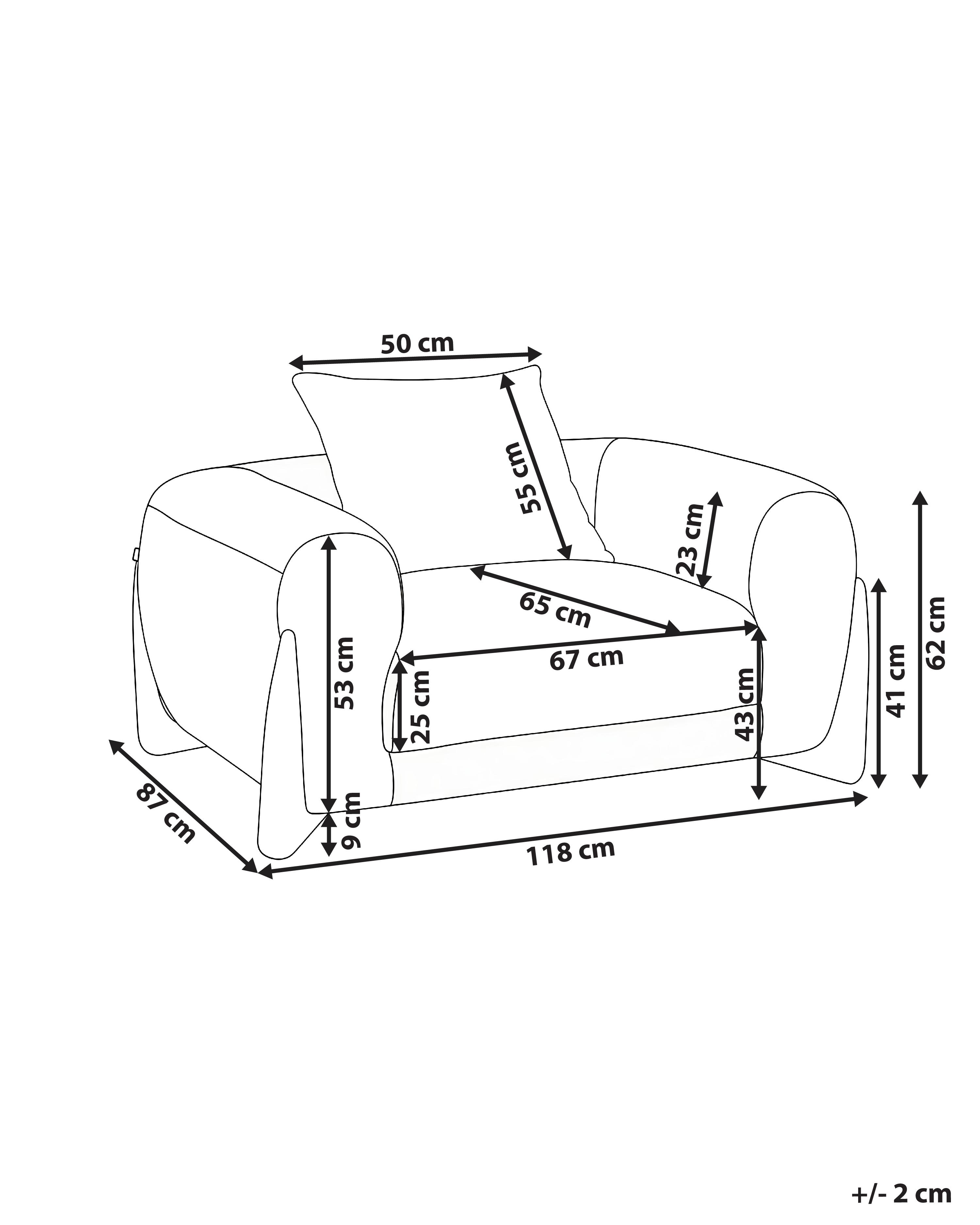 Fauteuil VINLIDEN Bouclé Wit