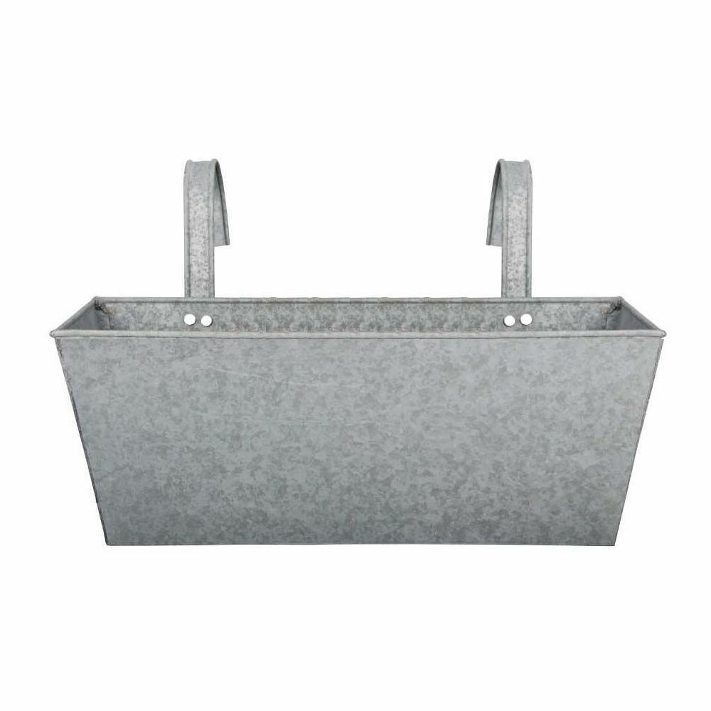 Jardinière zinc avec accroche