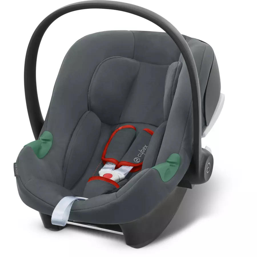 cybex GOLD Kombikinderwagen Eos Basic inklusive Babyschale Aton B2 Black Lava Grey