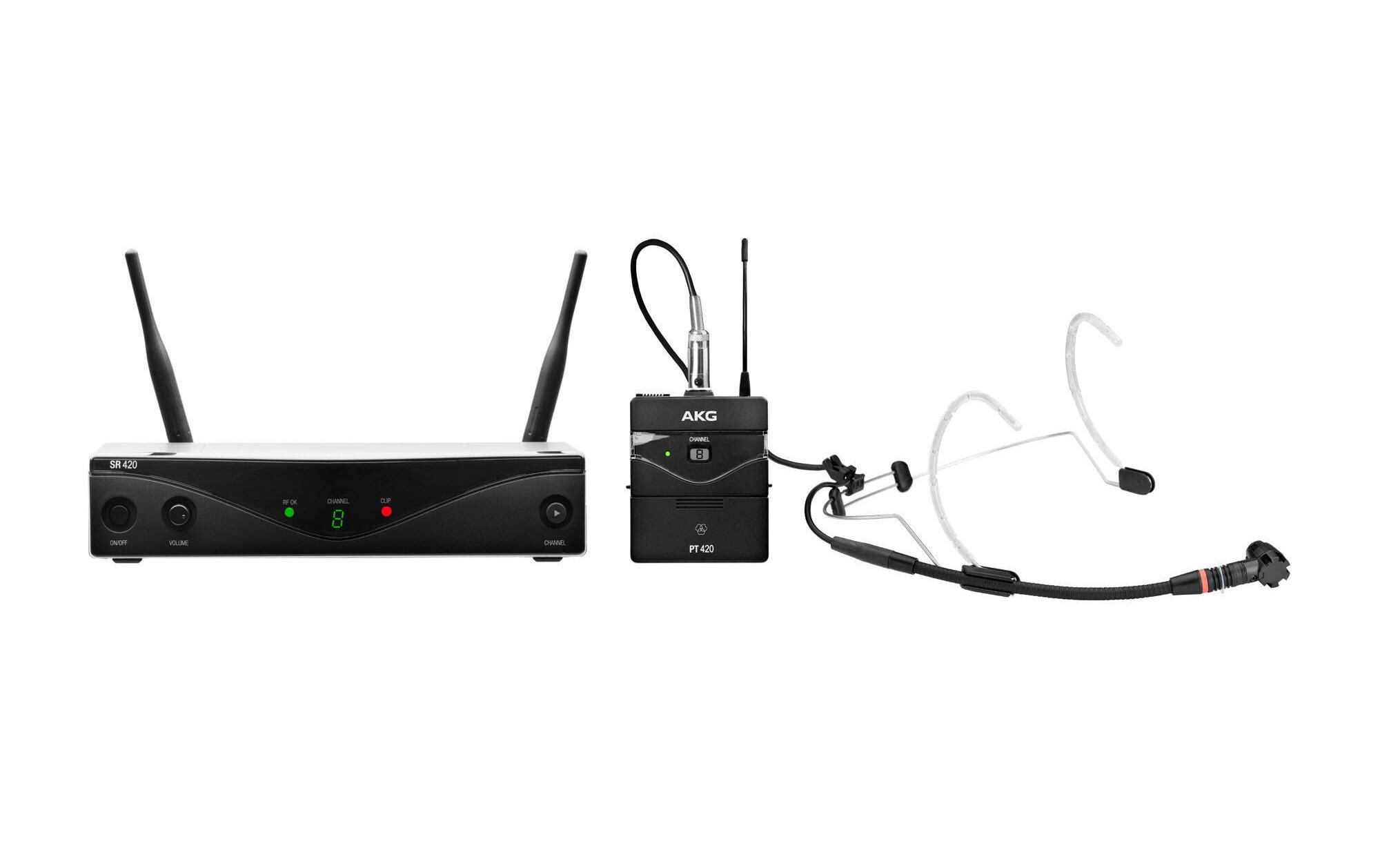 WMS420 Headworn Set<br>Drahtlos Mikrofonsystem für Präsentationen und Fitness Studios