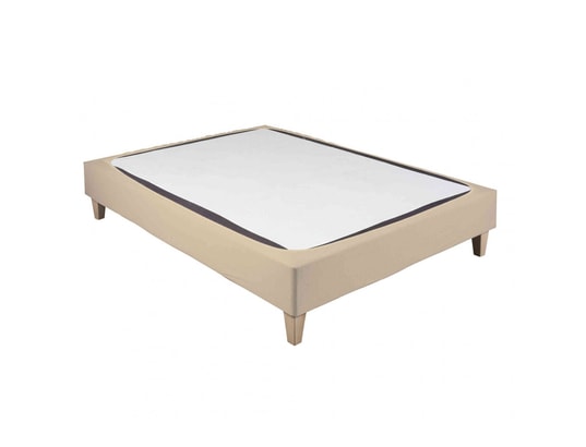 TERRE DE NUIT - Cache sommier Cache-sommier coton jersey beige 150x190