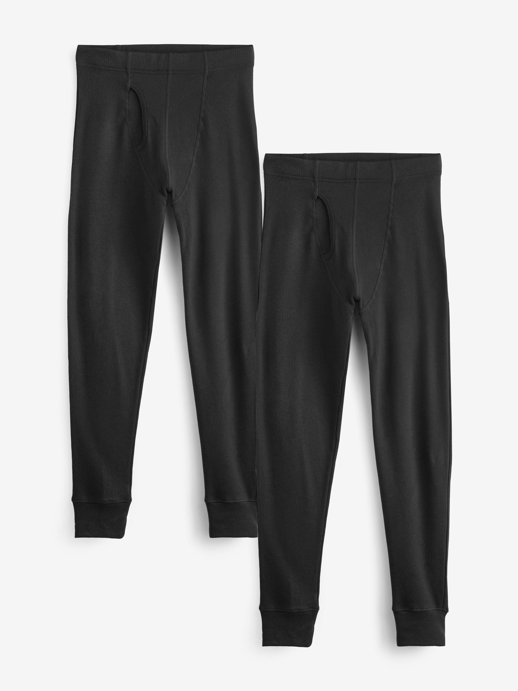 Zwart - Verpakking van 2 - Thermische legging