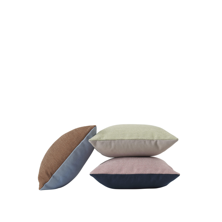 Muuto Mingle kussen 45x45 roze/petroleum