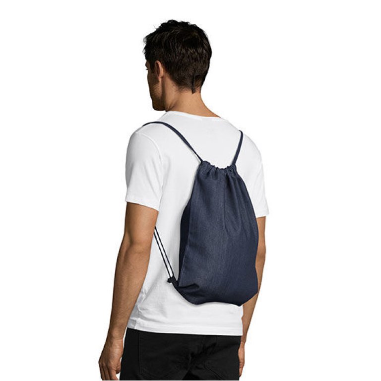 Turnbeutel-Rucksack Denim