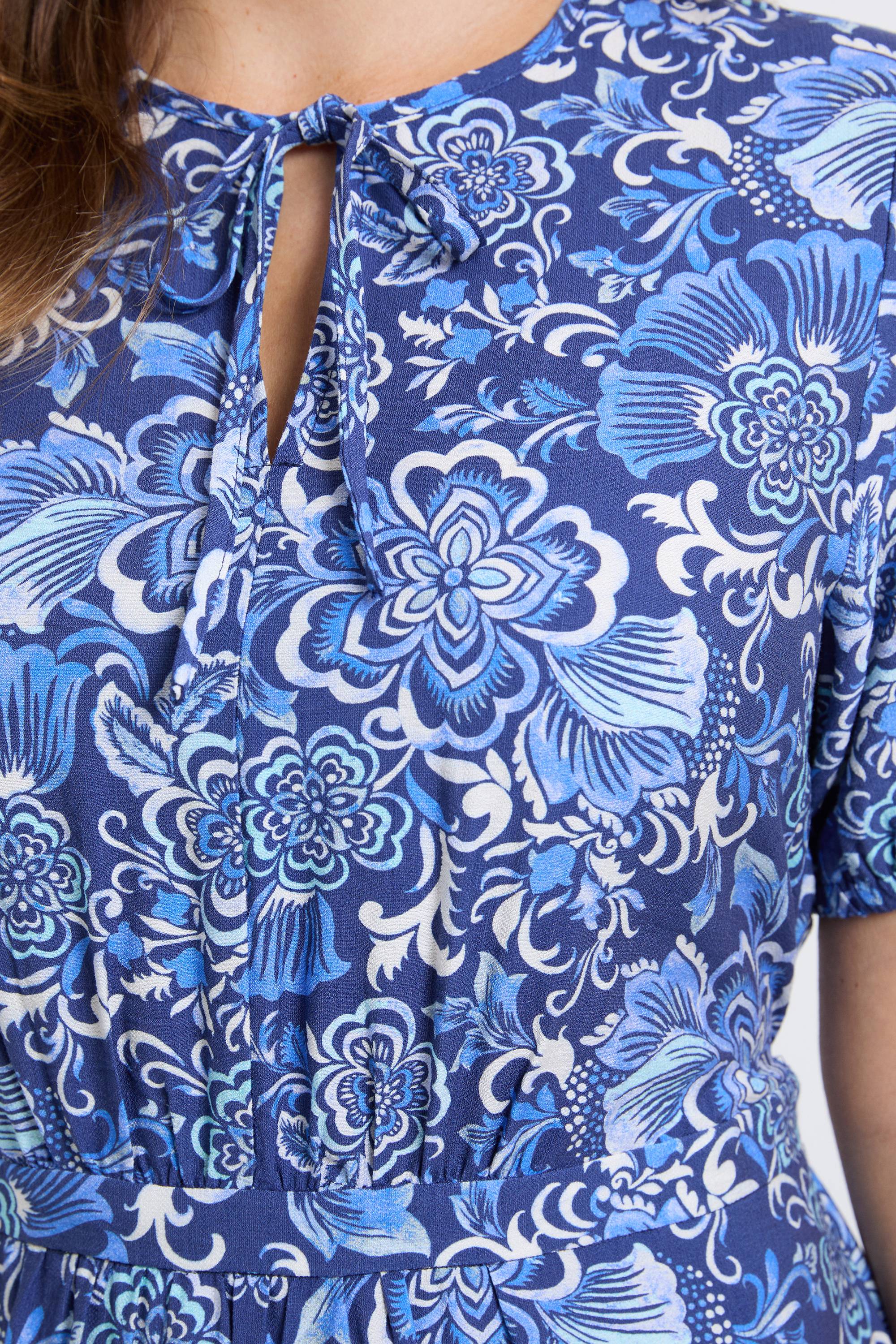 Wallis Robe Longue À Motif Floral Avec Détail Noué