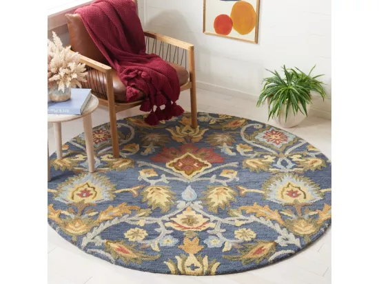 Tapis Navy & Multi 122 X 122 cm - Juni