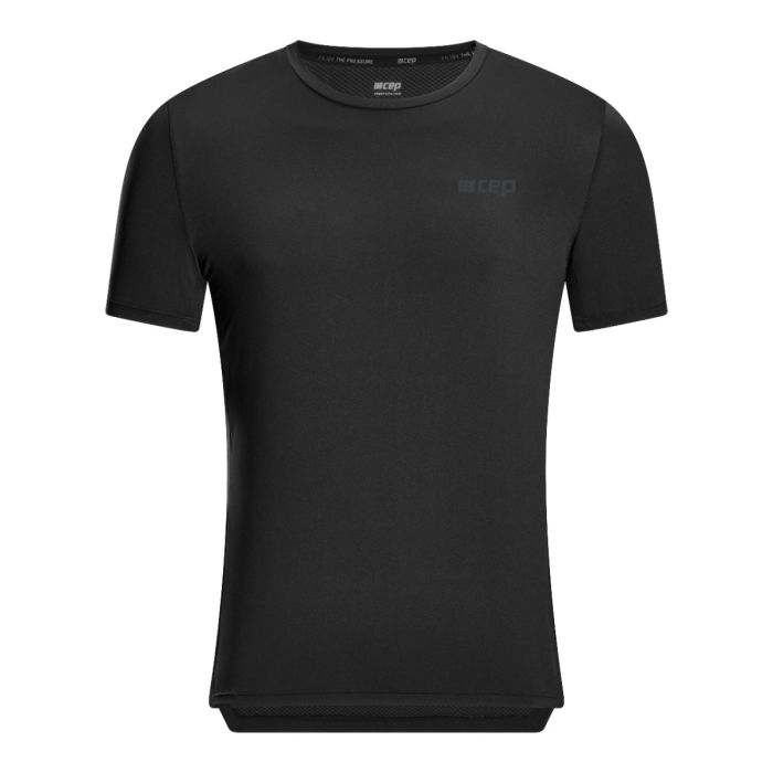 CEP Herre T-shirts The Run Shirt Round Neck Short Sleeve Sort