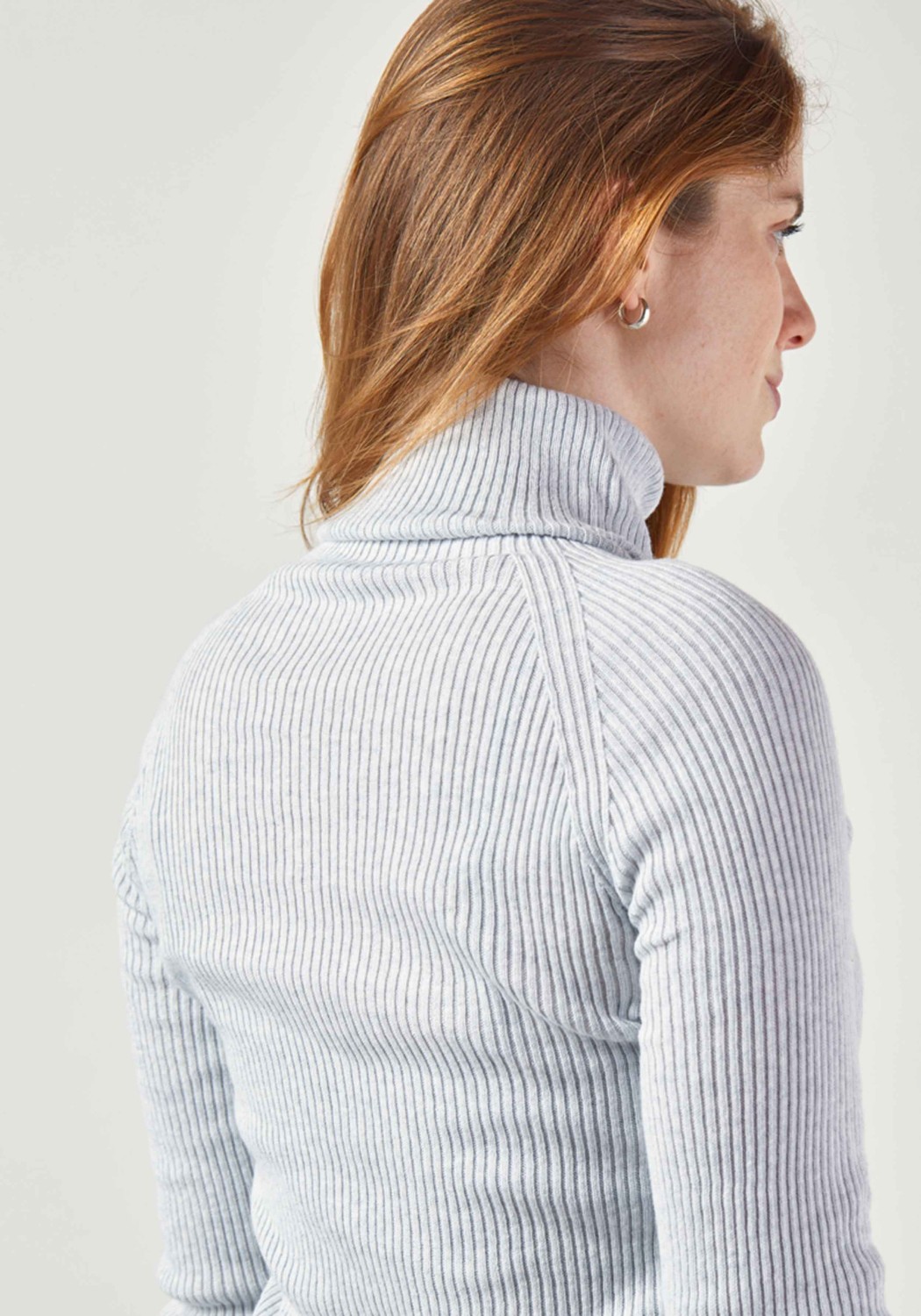 WE ARE ZRCL Damen-Rollkragenpullover Turtleneck Swiss Edition Silver Shine
