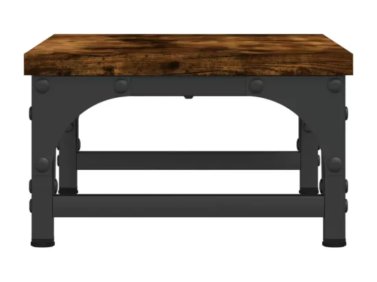 Support de moniteur chêne fumé 37x23x14 cm bois d'ingénierie