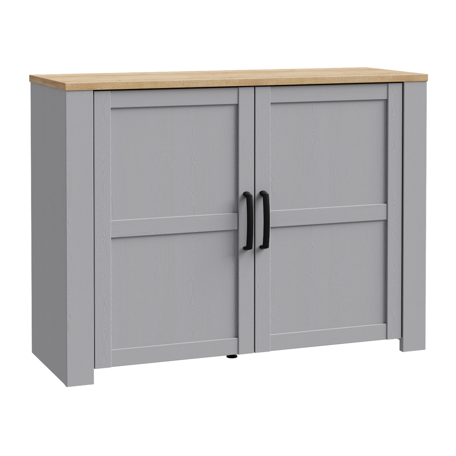 Kommode - Eiche grau - Riviera Eiche - 116 cm breit