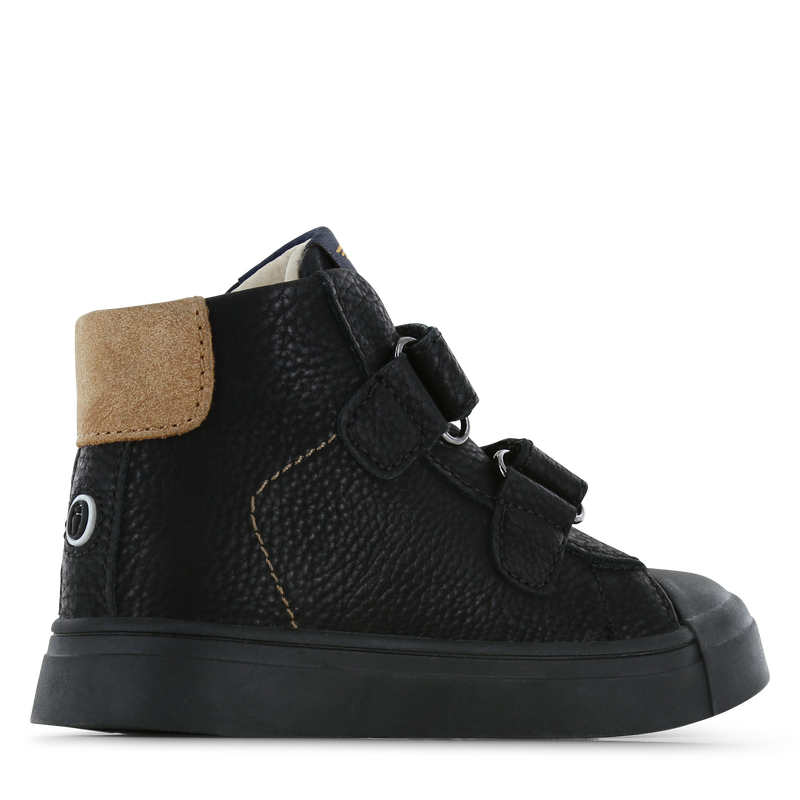 Shoesme zwarte bootie met grijze striping Microfiber nubuck | Sale