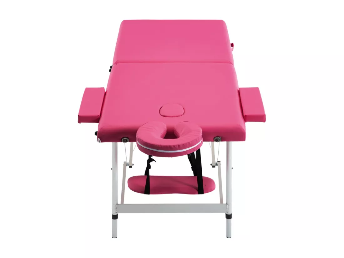 Table de massage pliable argenté 191 x 70 x 59 cm 02_0001809