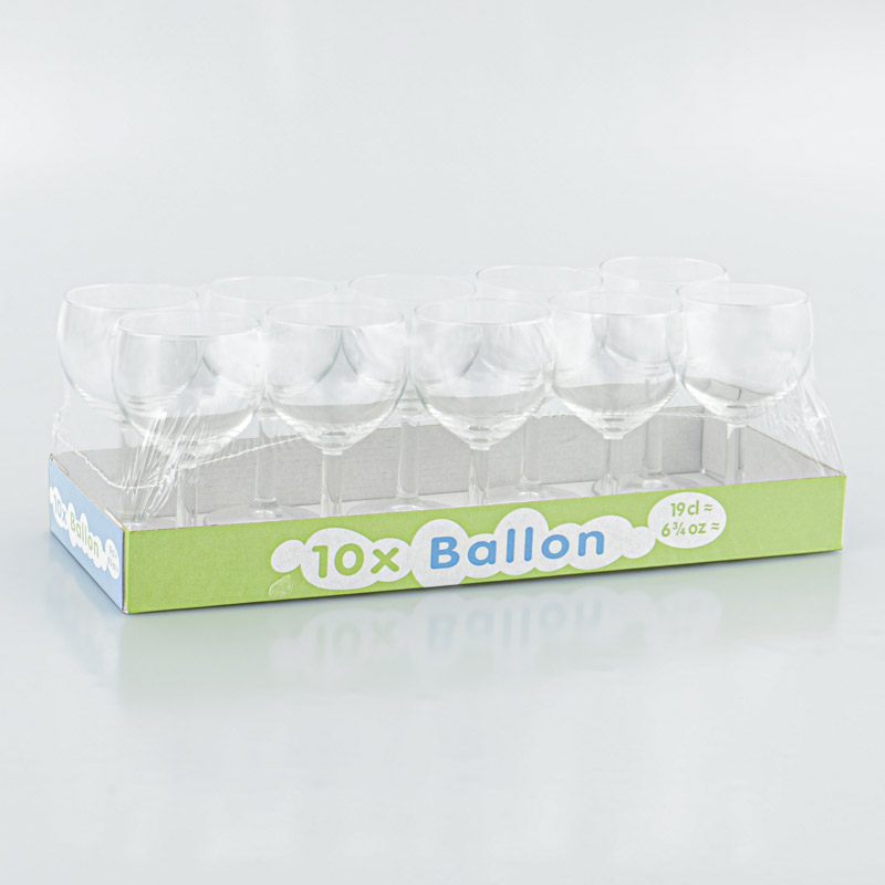 Lot de 10 verres à ballon