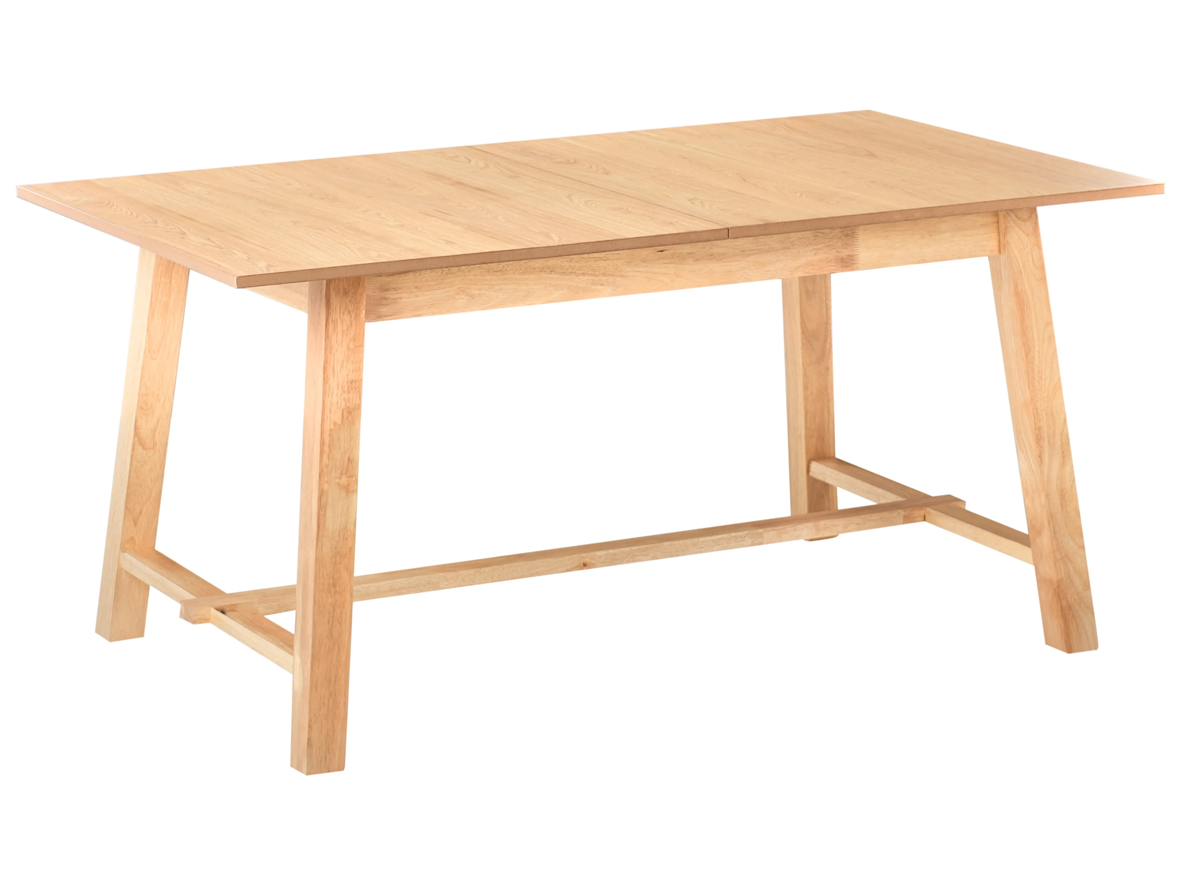 Eettafel uitschuifbaar BARNES Licht essenhout 90 cm 160/200 cm