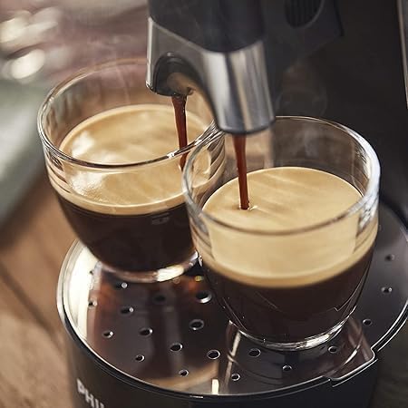 Philips Senseo Select ECO-Kaffeepadmaschine Bundle mit 66 Kaffeepads,3 Kaffeespezialitäten, Memo-Funktion, Crema Plus, Intensität Plus, aus recyceltem Plastik, 0,9L, Schwarz Eco (CSA240/20)