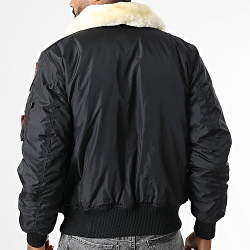 Veste Bomber Col Fourrure Injector III Air Force 198113 Noir