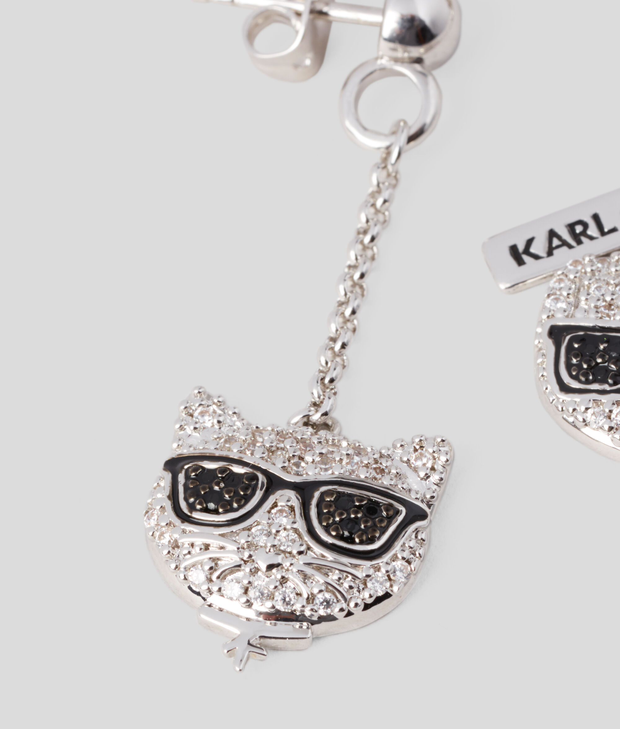 BOUCLES D'OREILLE K/IKONIK PENDANTES PAVÉES