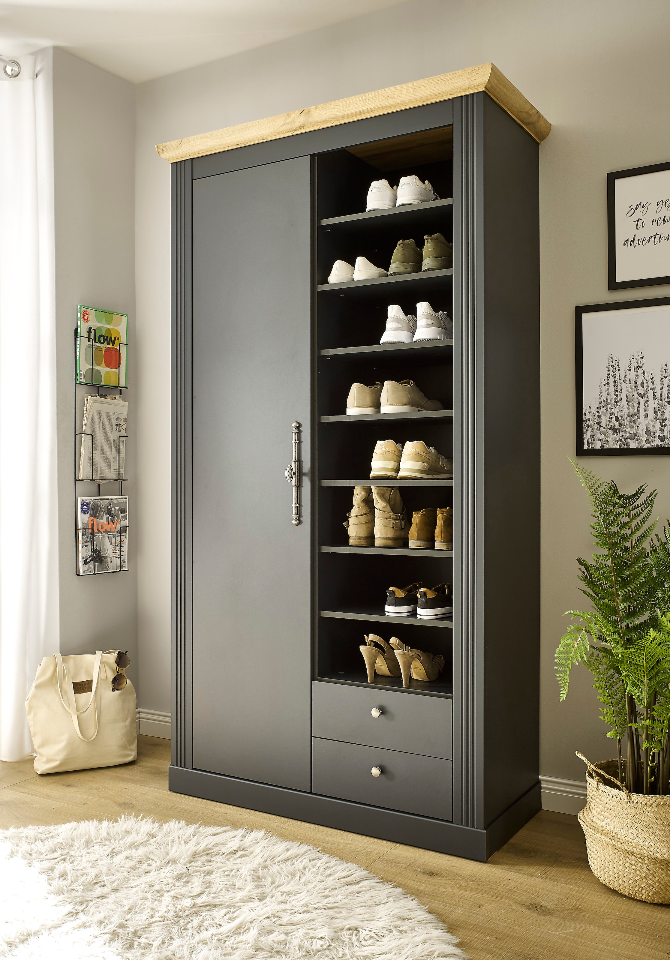 Home affaire Garderobenschrank »WESTMINSTER TOPSELLER!« Breite ca. 108 cm,  im romantischen Landhausstil
