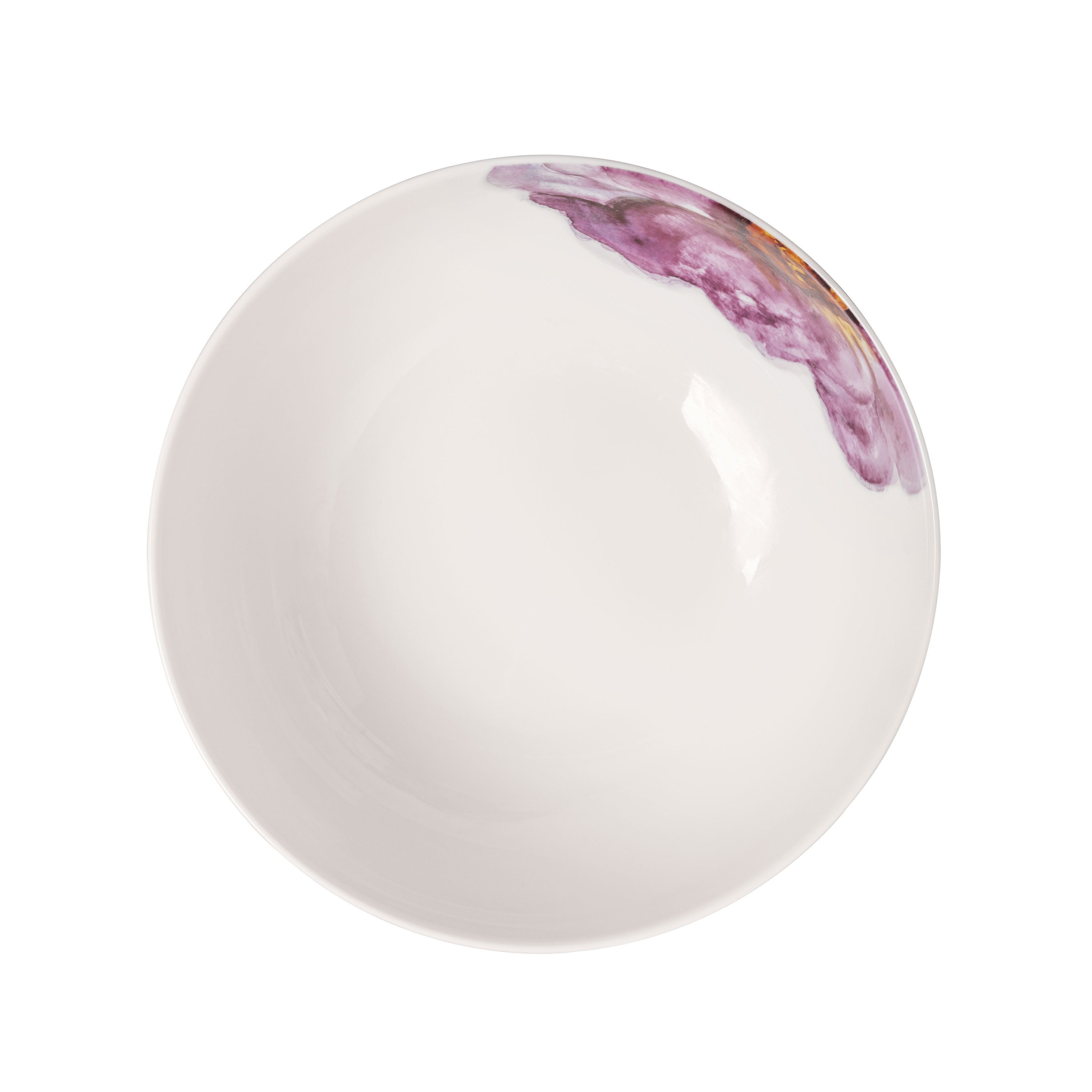 Rose Garden Salad serving bowl Multi-colored, 57.5 oz, Premium Porcelain