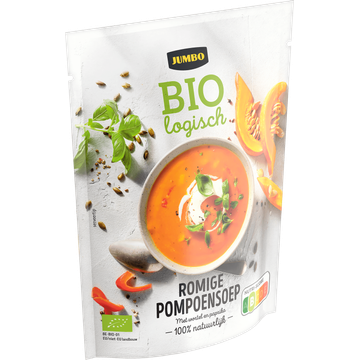 Jumbo Biologisch Romige Pompoensoep met Wortel & Paprika 300ML