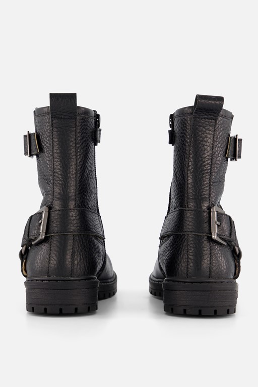 Muyters Biker boots zwart Leer