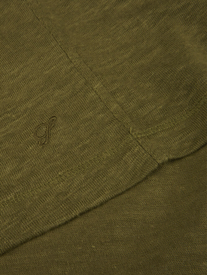 Stenströms Linen Polo shirt Green