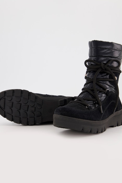 Leder-Boots, Jana Shoes, Bergsteiger-Optik, Weite H