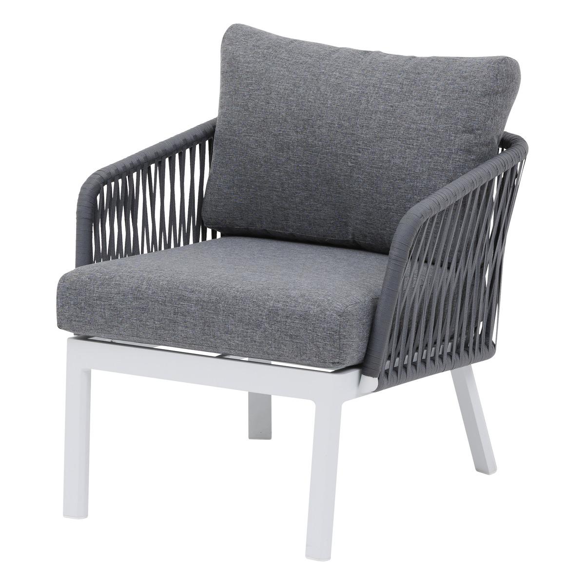 SALON BARCELONE MAILLE GRIS 4 PLACES