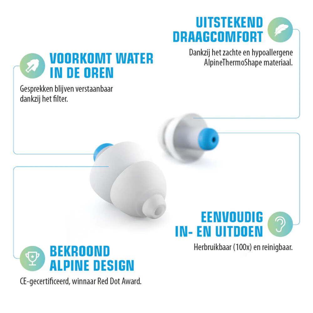 Alpine Oordopjes Swimsafe1 set