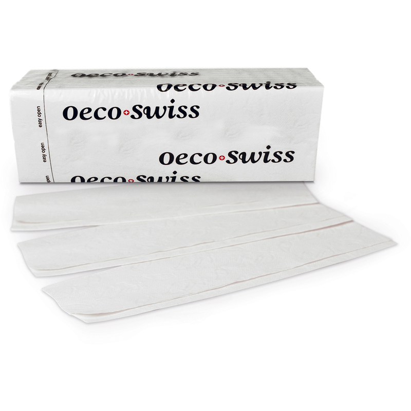 Oeco Swiss Falthandtücher Z-Falz Comfort, hochweiss, 1 Karton à 20 Pack (3080 Tücher)
