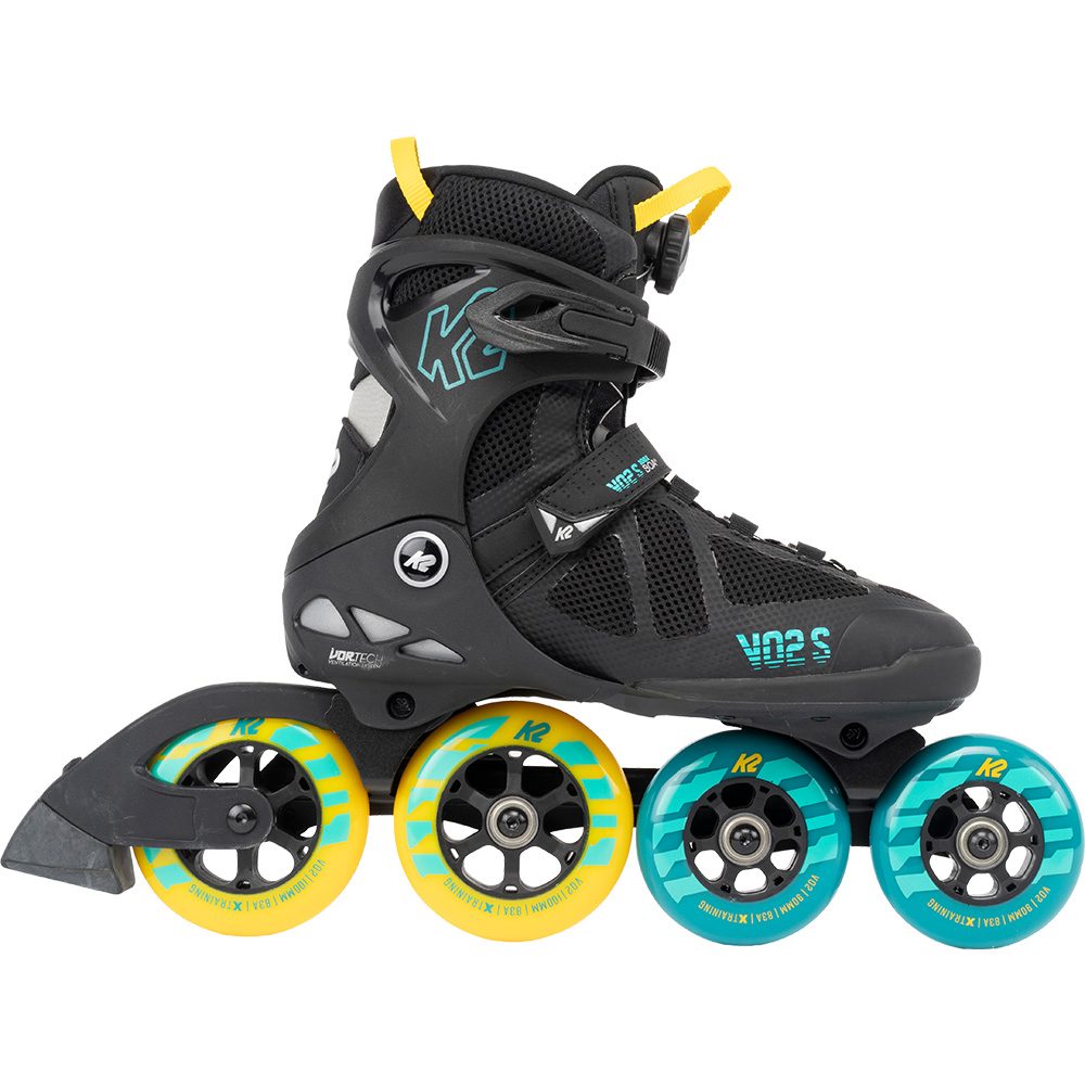K2 VO2 S 100 X BOA® Inlineskates Herren schwarz blau gelb