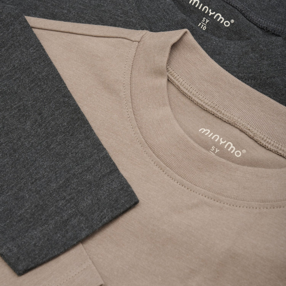 Køb Minymo Fossil Bluse Loose Fit 2-pak