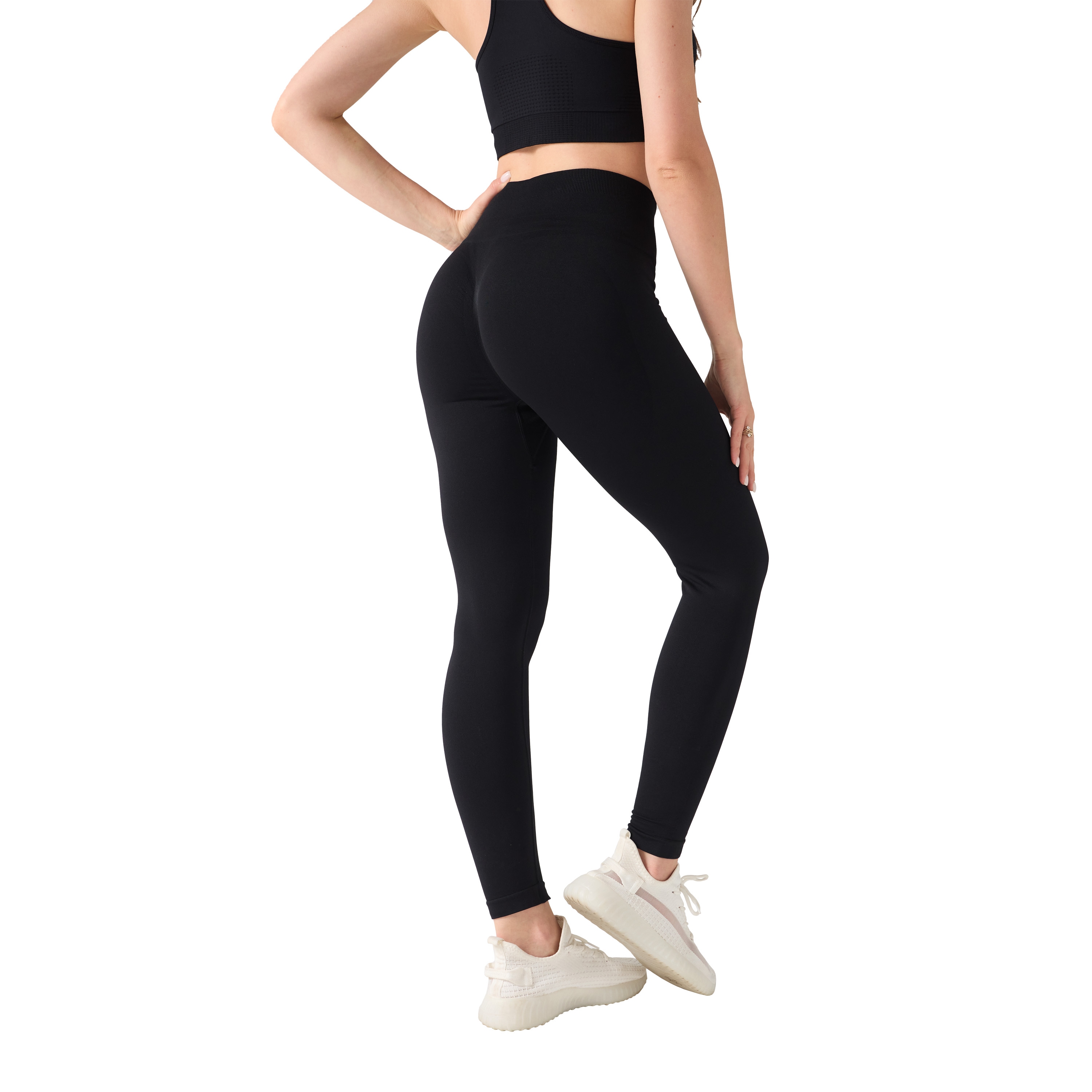 Sport Leggings Damen Grösse L schwarz