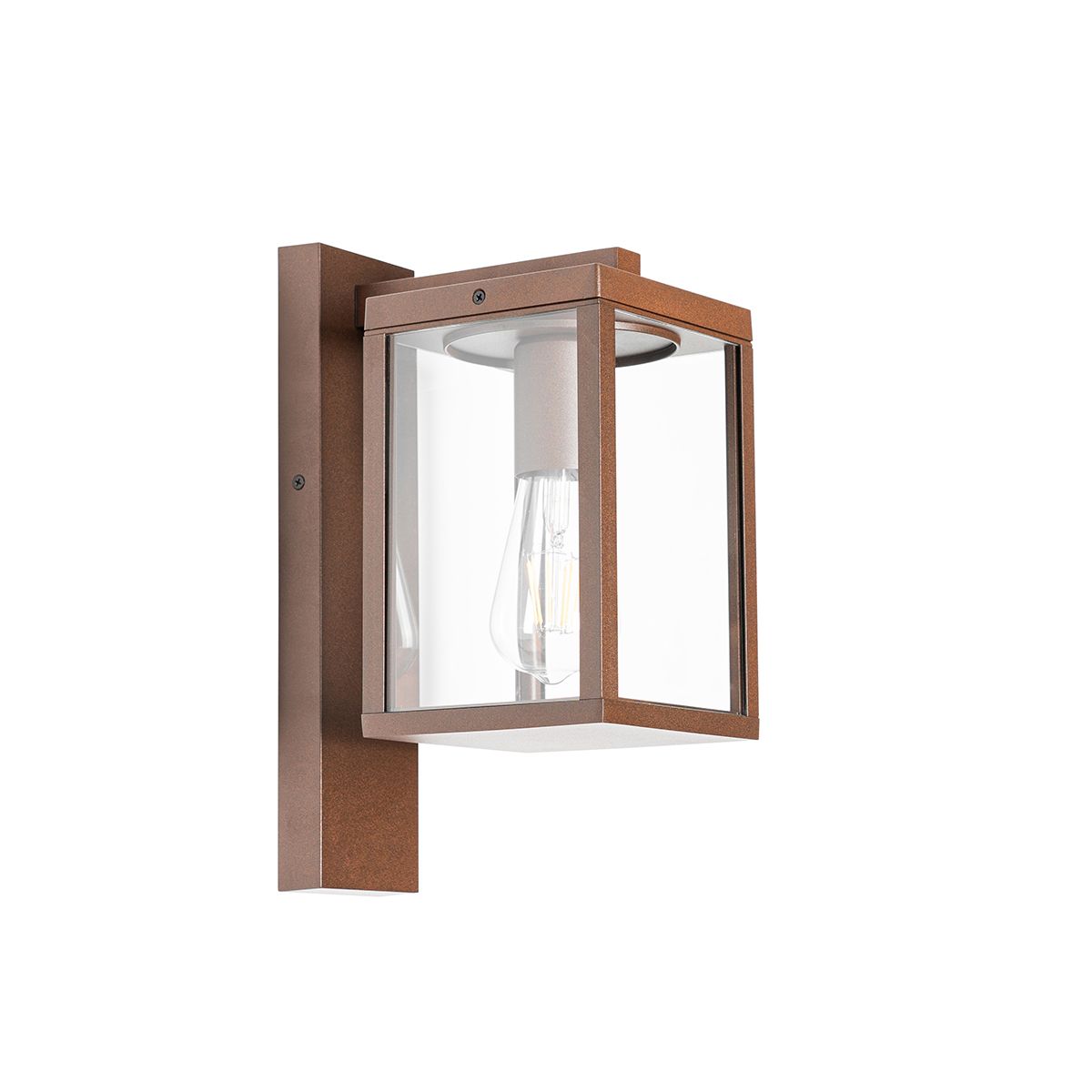 Smart buiten wandlantaarn roestbruin IP44 incl. Wifi ST64 - Charlois